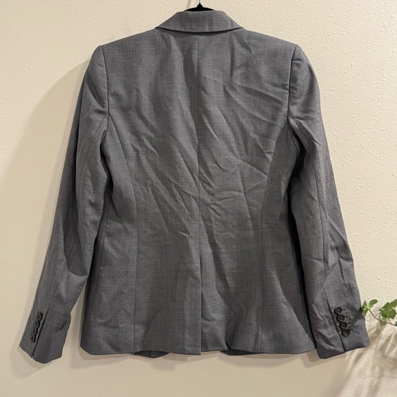 J. CREW Women’s 4 Gray Super 120’s Wool Single Button Campbell Blazer Career - Picture 2 of 8